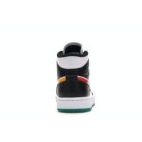 Женские Jordan 1 Mid Alternate Swooshes Red Yellow (W)