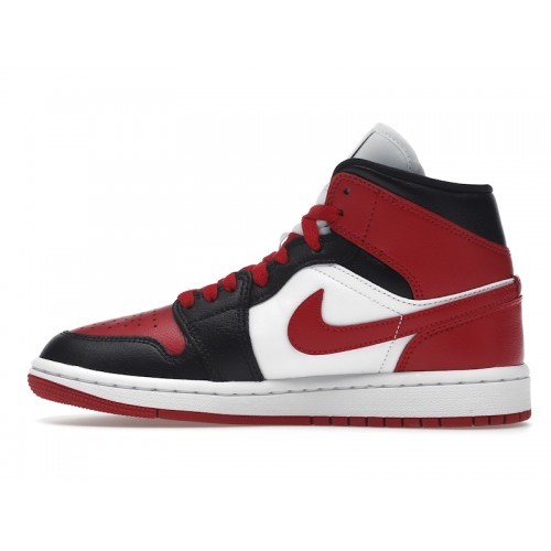 Кроссы Jordan 1 Mid Alternate Bred Toe (W) - женская сетка размеров
