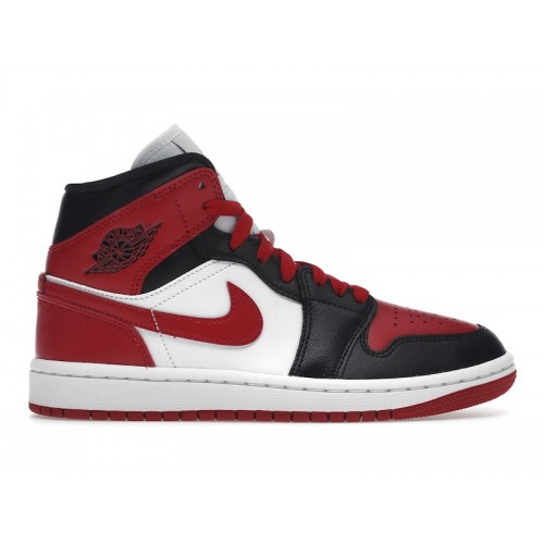 Кроссы Jordan 1 Mid Alternate Bred Toe (W) - женская сетка размеров