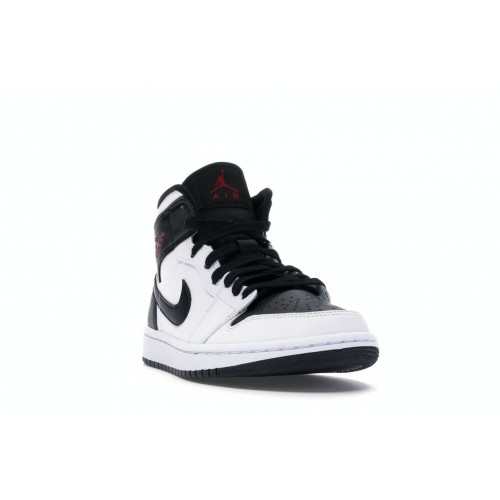 Кроссы Jordan 1 Mid Reverse Black Toe (W) - женская сетка размеров