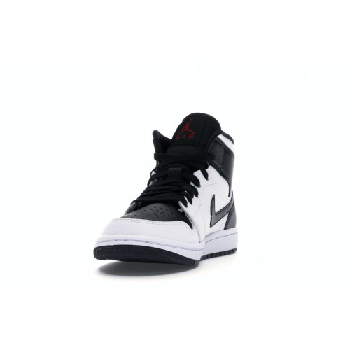 Кроссы Jordan 1 Mid Reverse Black Toe (W) - женская сетка размеров