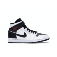 Женские кроссовки Jordan 1 Mid Reverse Black Toe (W)