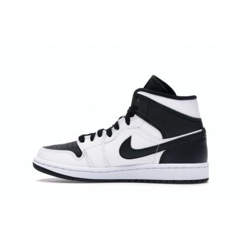 Кроссы Jordan 1 Mid Reverse Black Toe (W) - женская сетка размеров