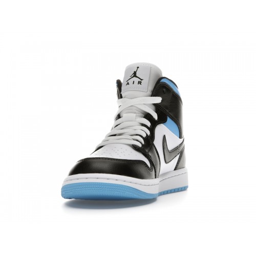 Кроссы Jordan 1 Mid University Blue (W) - женская сетка размеров
