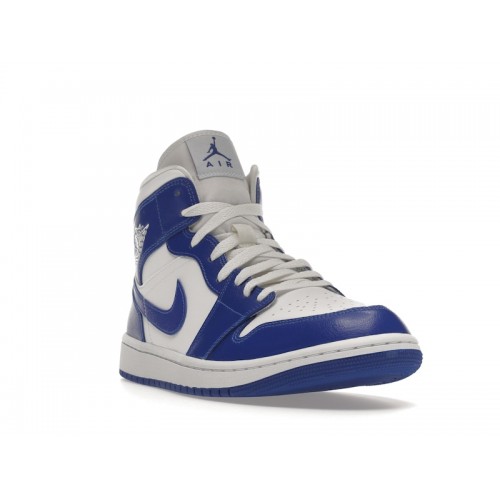 Кроссы Jordan 1 Mid Kentucky Blue (W) - женская сетка размеров