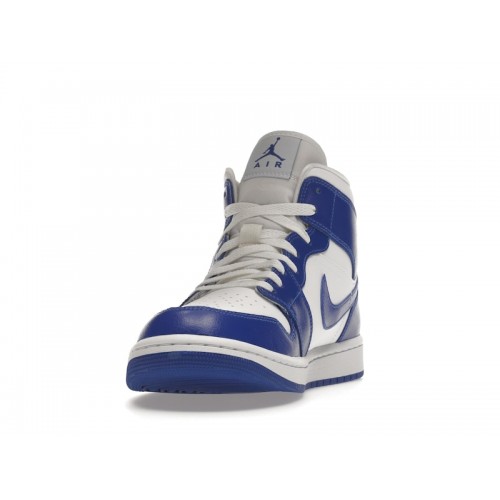 Кроссы Jordan 1 Mid Kentucky Blue (W) - женская сетка размеров