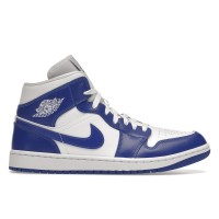 Женские кроссовки Jordan 1 Mid Kentucky Blue (W)