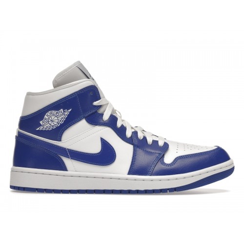 Кроссы Jordan 1 Mid Kentucky Blue (W) - женская сетка размеров