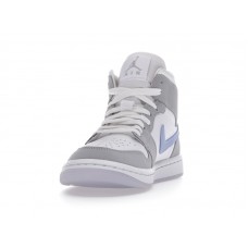 Женские Jordan 1 Mid Wolf Grey Aluminum (W)