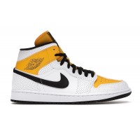 Женские кроссовки Jordan 1 Mid Laser Orange (W)