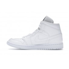Женские Jordan 1 Mid White Snakeskin (W)