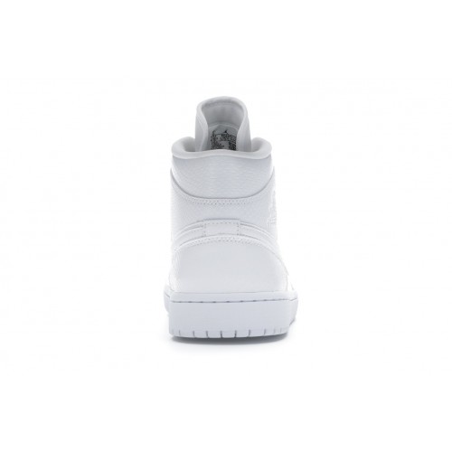 Кроссы Jordan 1 Mid White Snakeskin (W) - женская сетка размеров