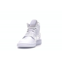 Женские Jordan 1 Mid Triple White (W)