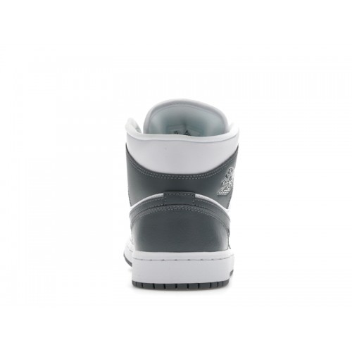 Wmns Air Jordan 1 Mid White Smoke Grey - женская сетка размеров
