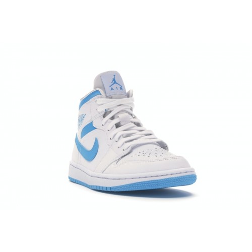 Кроссы Jordan 1 Mid UNC (W) - женская сетка размеров