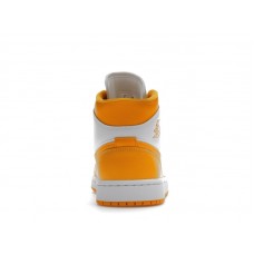 Женские Jordan 1 Mid White University Gold (W)