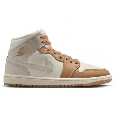 Женские Jordan 1 Mid Tan Toe (W)