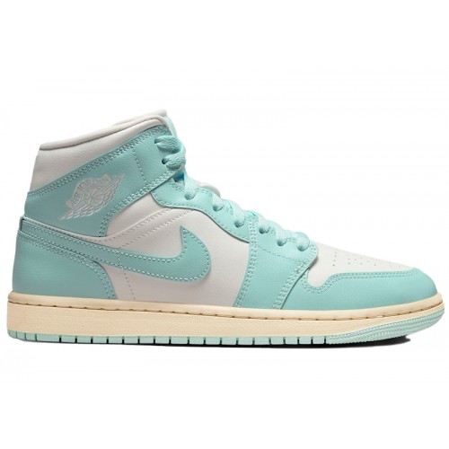 Кроссы Jordan 1 Mid Light Dew (W) - женская сетка размеров