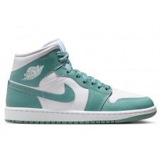 Женские кроссовки Jordan 1 Mid White Cannon (W)