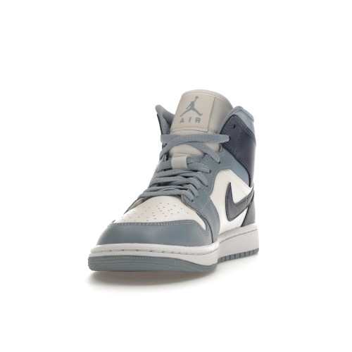 Кроссы Jordan 1 Mid Diffused Blue (W) - женская сетка размеров