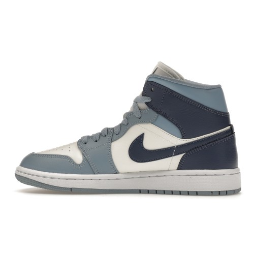 Кроссы Jordan 1 Mid Diffused Blue (W) - женская сетка размеров