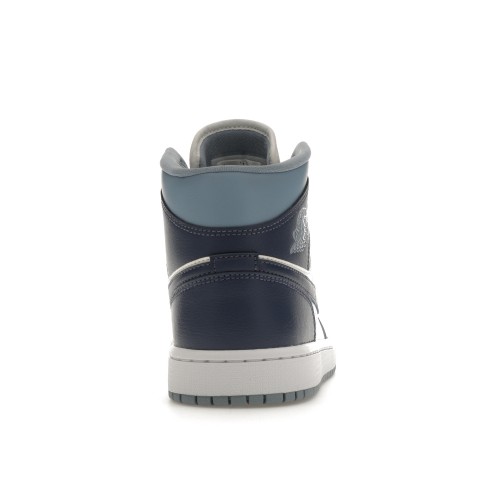 Кроссы Jordan 1 Mid Diffused Blue (W) - женская сетка размеров