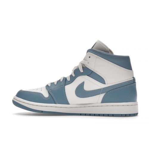 Кроссы Jordan 1 Mid UNC (2022) (W) - женская сетка размеров