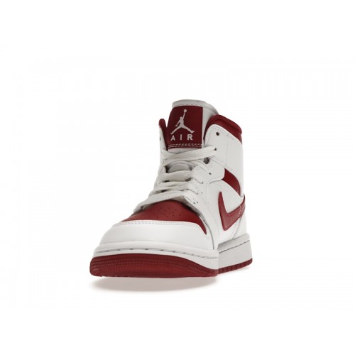 Кроссы Jordan 1 Mid Reverse Chicago (W) - женская сетка размеров