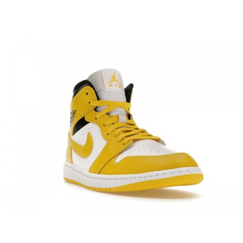 Wmns Air Jordan 1 Mid Vivid Sulfur - женская сетка размеров