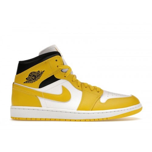 Wmns Air Jordan 1 Mid Vivid Sulfur - женская сетка размеров