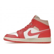 Женские Jordan 1 Mid Strawberries and Cream (W)
