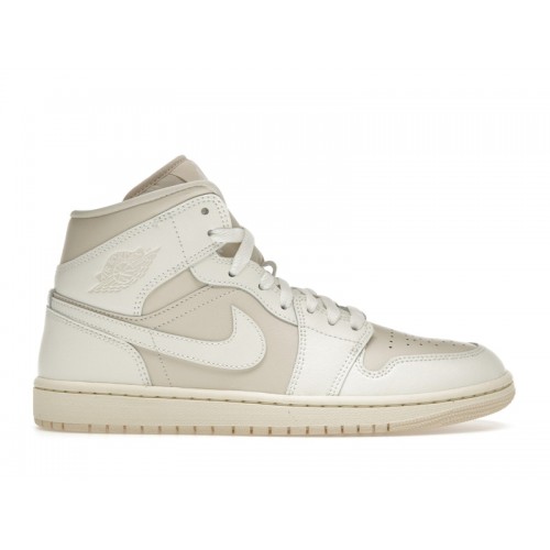 Кроссы Jordan 1 Mid Legend Light Brown (W) - женская сетка размеров