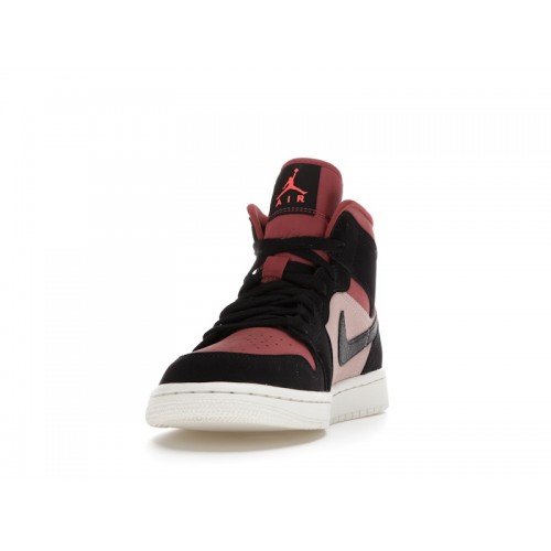 Кроссы Jordan 1 Mid Canyon Rust (W) - женская сетка размеров