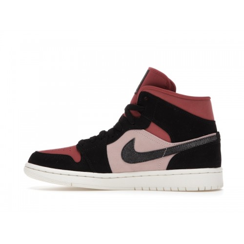 Кроссы Jordan 1 Mid Canyon Rust (W) - женская сетка размеров