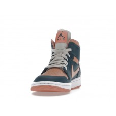 Женские Jordan 1 Mid Dark Teal Green (W)