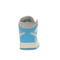 Женские Jordan 1 Mid Dark Powder Blue White Sail Neutral Grey (W)