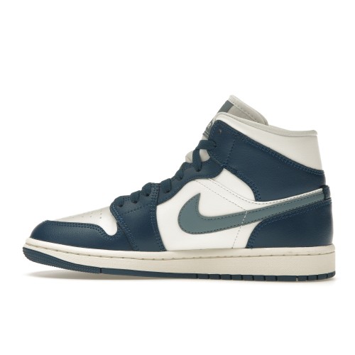 Кроссы Jordan 1 Mid French Blue (W) - женская сетка размеров