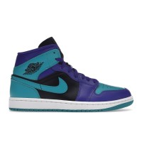 Женские кроссовки Jordan 1 Mid Black Grape (W)