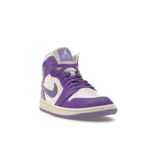 Wmns Air Jordan 1 Mid Action Grape - женская сетка размеров