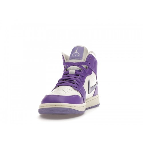 Wmns Air Jordan 1 Mid Action Grape - женская сетка размеров