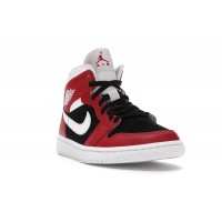 Женские Jordan 1 Mid Gym Red Black (W)