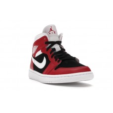 Женские Jordan 1 Mid Gym Red Black (W)