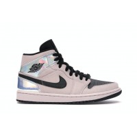 Женские кроссовки Jordan 1 Mid Dirty Powder Iridescent (W)