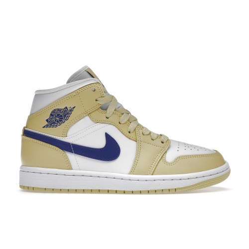 Кроссы Jordan 1 Mid Lemon Wash Lapis (W) - женская сетка размеров