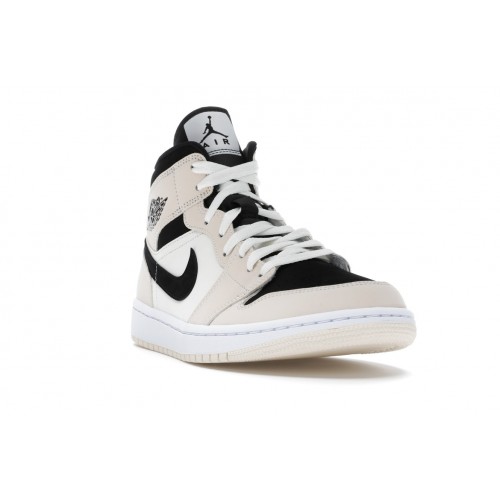 Кроссы Jordan 1 Mid Barely Orange (W) - женская сетка размеров