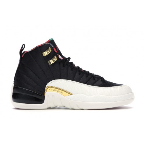 Кроссы Jordan 12 Retro Chinese New Year (2019) (GS) - подростковая сетка размеров