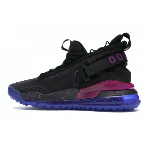 Кроссы Jordan Proto Max 720 Black Racer Blue Hyper Violet - мужская сетка размеров