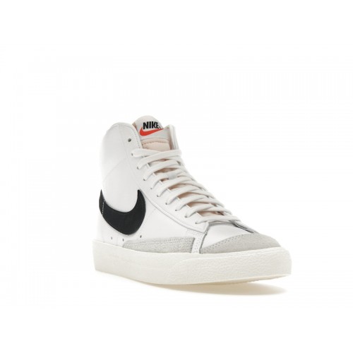 Кроссы Nike Blazer Mid 77 Vintage White Black - мужская сетка размеров