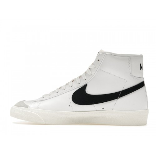 Кроссы Nike Blazer Mid 77 Vintage White Black - мужская сетка размеров