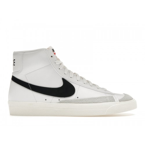 Кроссы Nike Blazer Mid 77 Vintage White Black - мужская сетка размеров